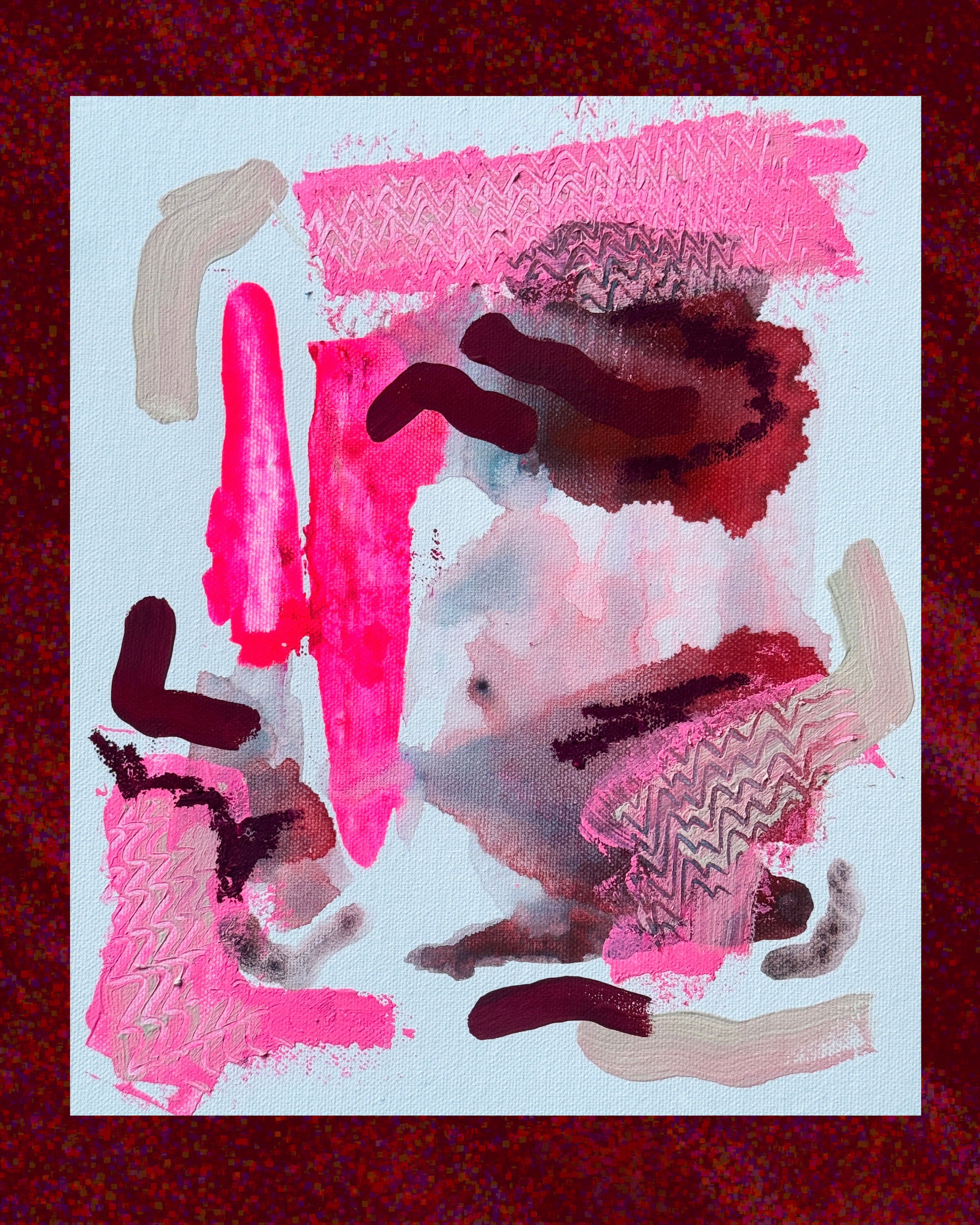 "Nerves, Tissue & A Repair in Progress I" 12x10(in) - Original Painting