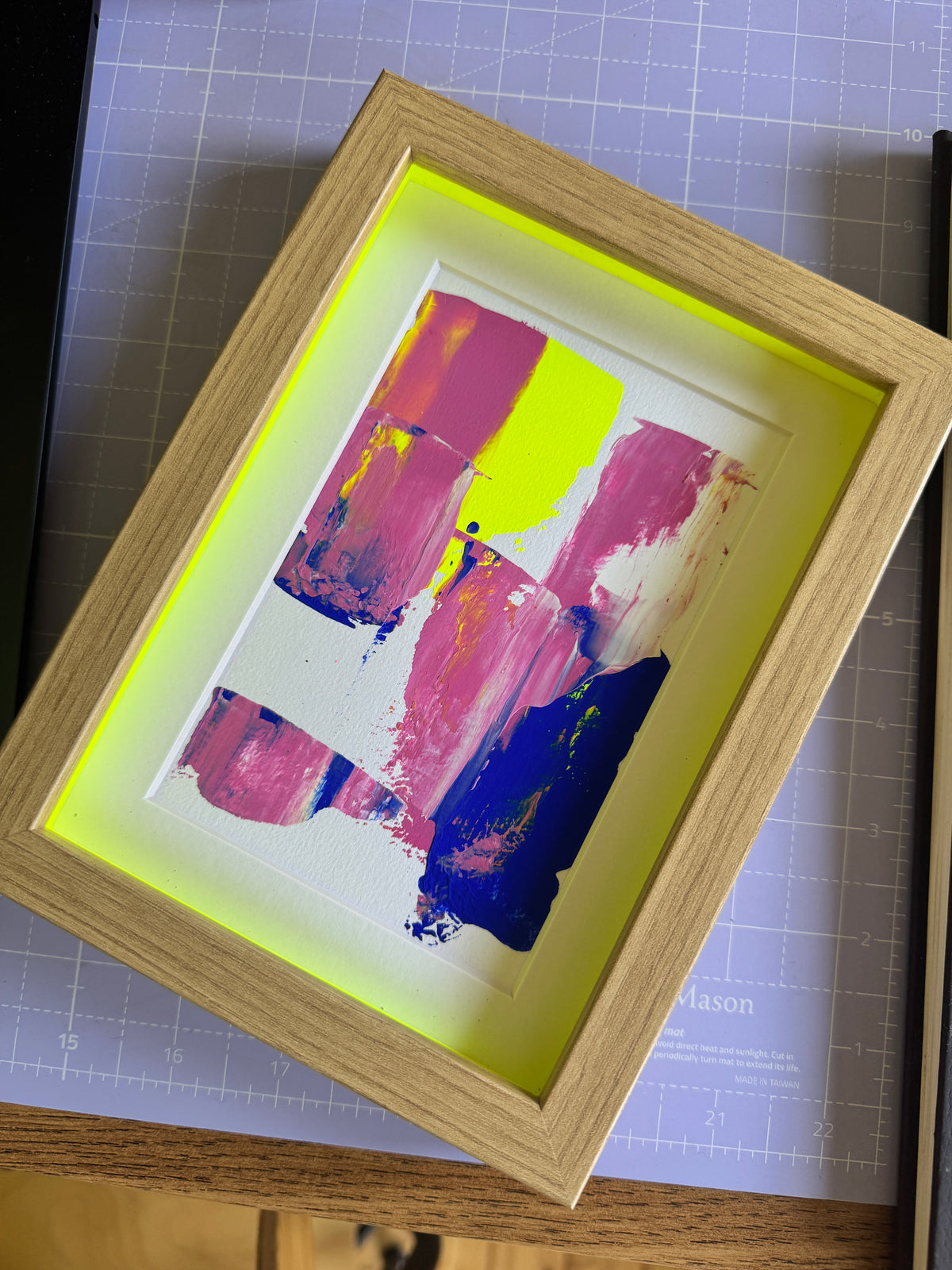 "Something Blue" - Mini Original Painting & Frame